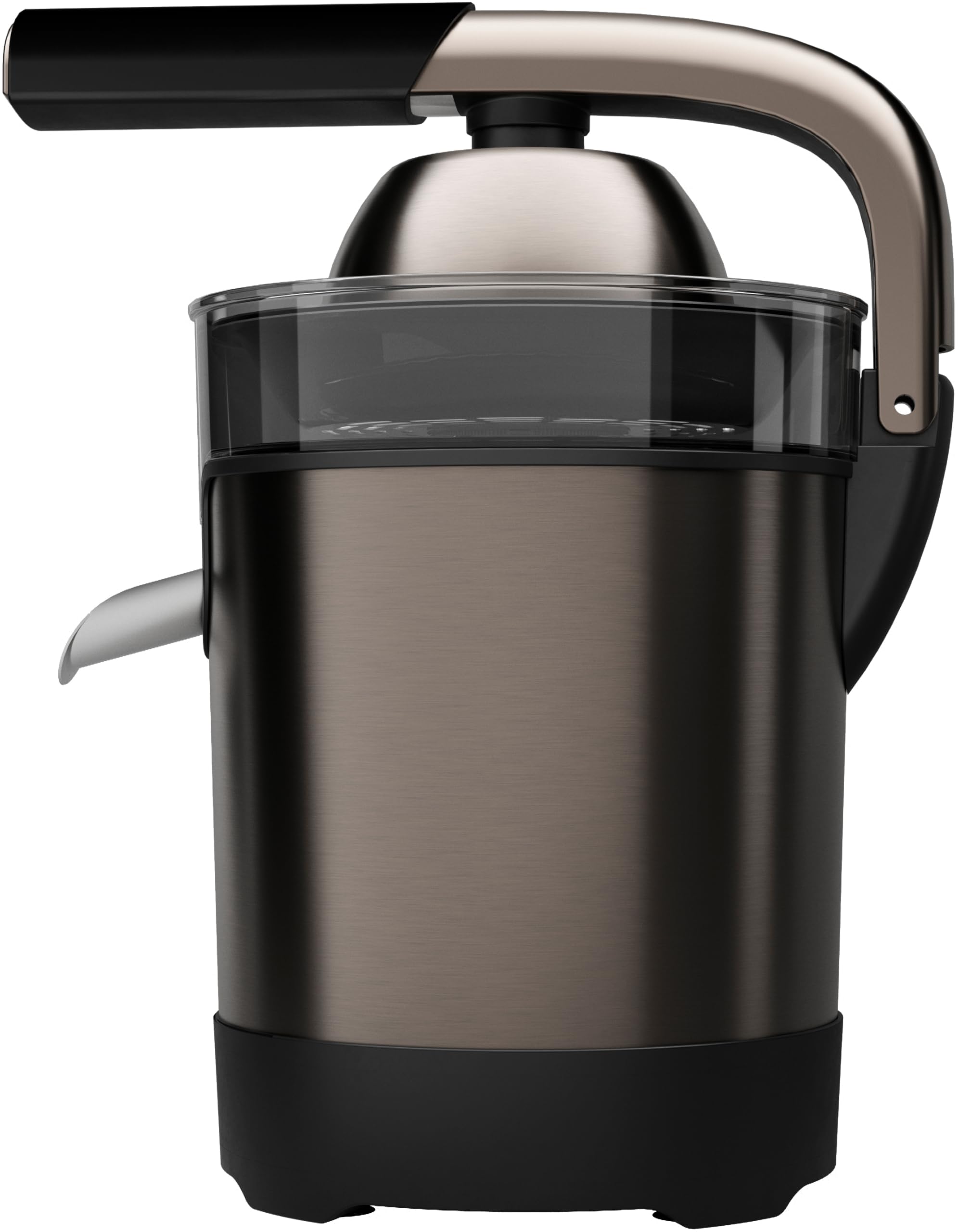 AIWA KORYU 1000 AJC-6000 – Exprimidor eléctrico de palanca 1000W, cuerpo de acero inoxidable, cono y filtro de acero, sin BPA, sistema anti goteo, apto para uso intensivo. Color: Acero Inox