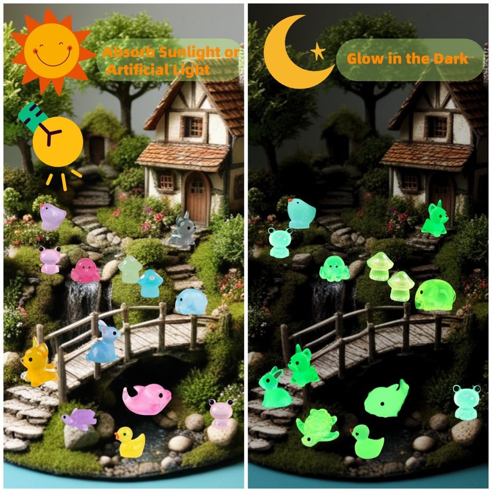 Mini Ducks SparkleFab 100 Pcs Luminous Tiny Animals Glow In The Dark ...