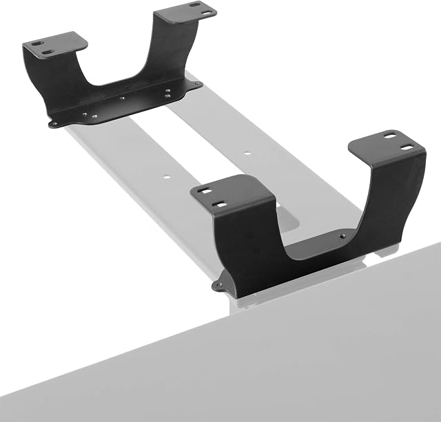 VIVO Brackets à double espaceur en acier pour le clavier sous bureau et le bac à slider de la souris, le montage de l'espaceur de voie en hauteur 3.2 pouces, des crochets seulement, MOUNT-SPACER01