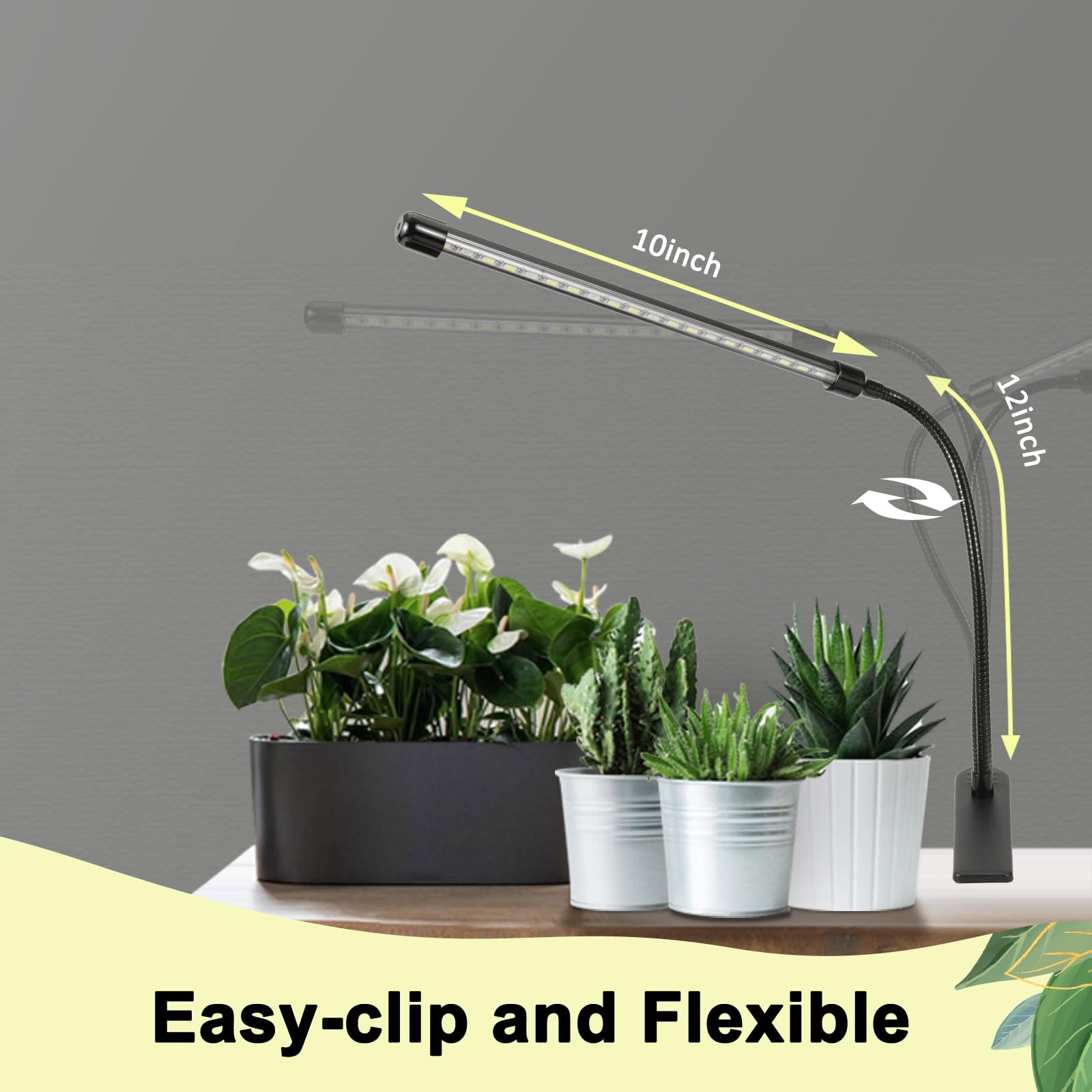 Lampe De Croissance LED Spectre Complet 128 LEDs Avec Support