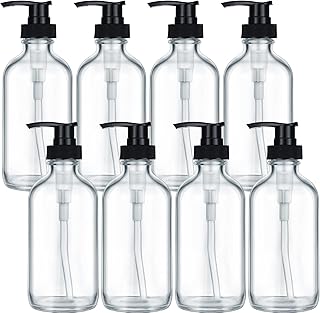 Gandeer 8 Pack Glass Pump Bottles