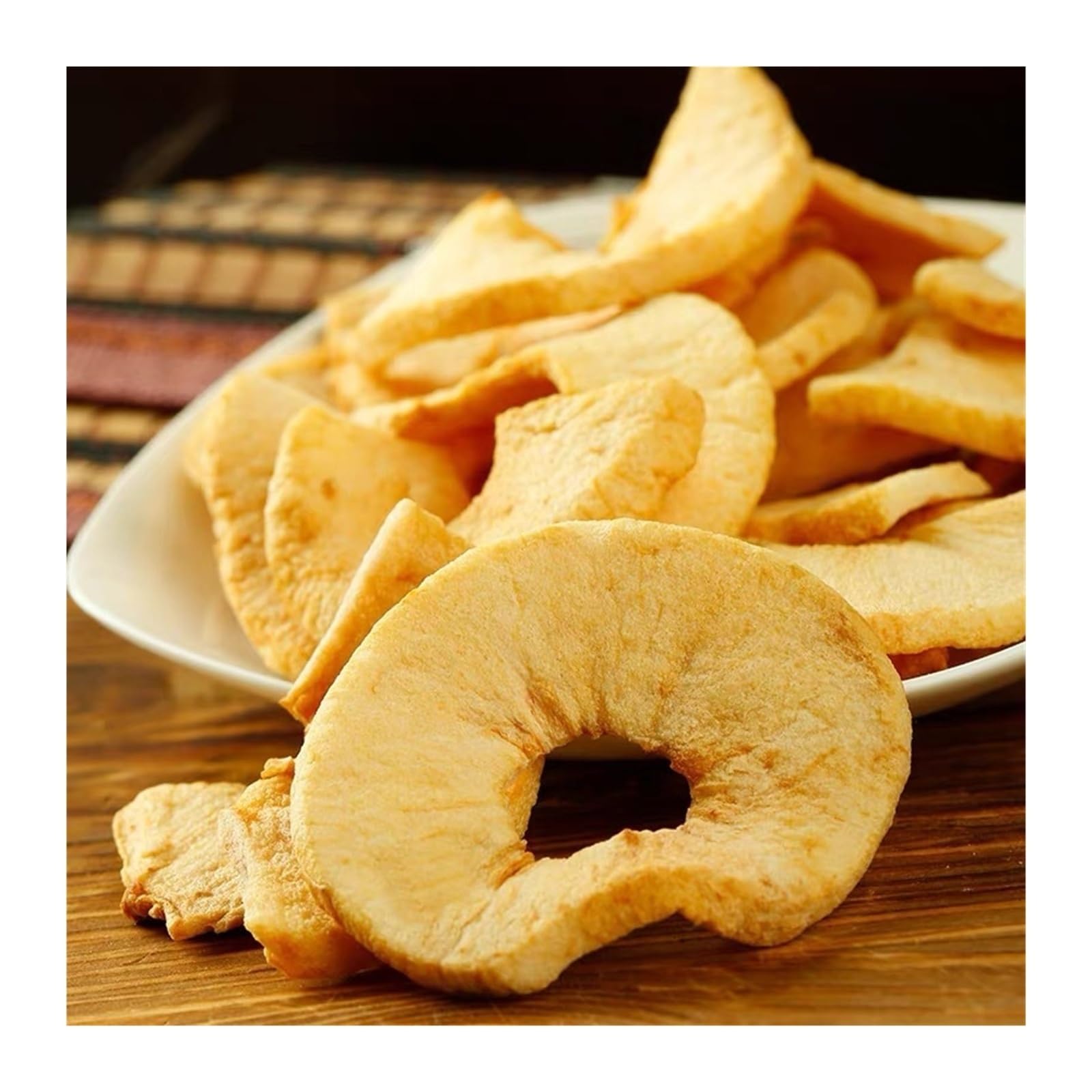 35 g de chips de manzana dulces y picantes con un delicioso sabor afrutado, una delicia que debes probar for la merienda(10pcs)