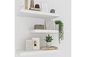 Triple Treat: White Wall Shelves for Wall Decor that Soar