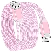 Vista 11 de Cable de carga USB tipo C de 15 pies, extra largo, nailon, cable de carga rápida para Samsung Galaxy S21 S20 S10e S10 Plus, Note 20 10, A70 A51 A50