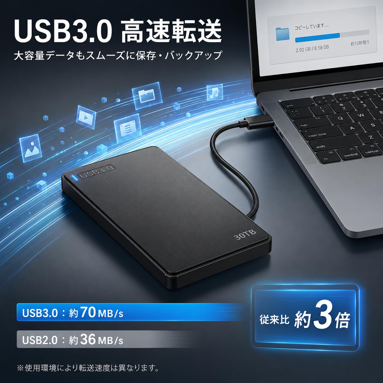 Amazon | 外付けHDD 30TB ハ-ドディスク 外付け USB3.1(Gen1)/3.0/2.0