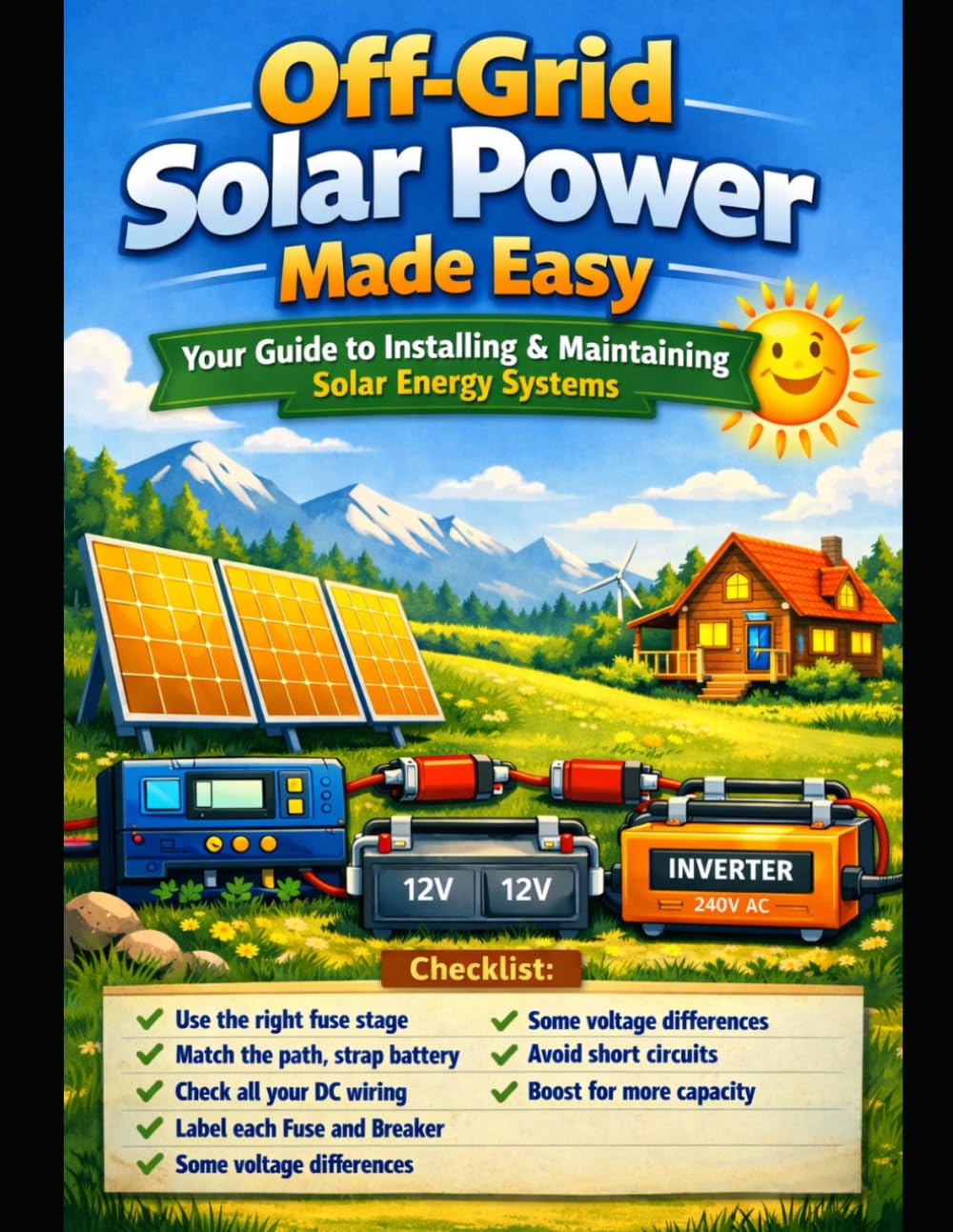 off grid solar power made easy: Build Your Own Off-Grid Solar System (Step-by-Step for Homes & Cabins)
