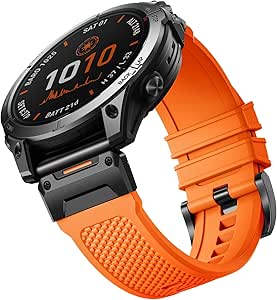Bandletic Compatibel met Garmin Fenix 8 51mm/7X/7X Pro/6X/6X Pro/5X Plus/5X/Fenix 3/3 HR Riem, 26mm Quick Fit Nylon Riem voor Garmin Epix Pro 51mm/Tactix Delta Solar/Instinct 2X Solar/Enduro 3/2/1