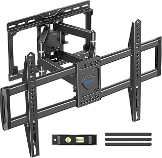 MOUNTUP Full Motion TV Wall Mount for Most 37-82'' TV, Premium Ball Bearings Design for Ultra-Slim OLED TV Smooth Swivel & Extension, TV Mount Bracket Articulating Arm Holds 100LBS, Max VESA 600x400mm