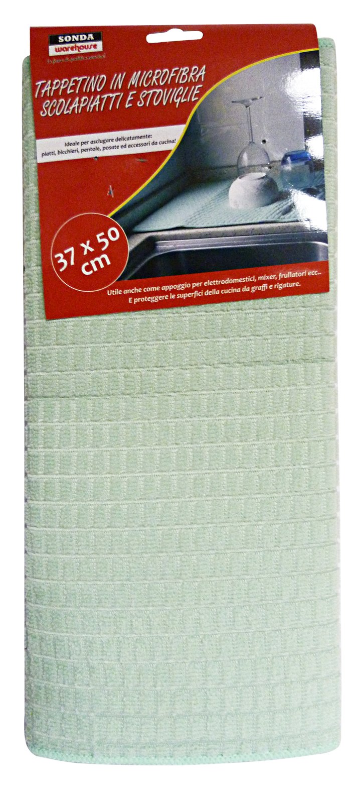 6X Microfiber Cloth Probe 37X50 Cm. Dish Rack 18976