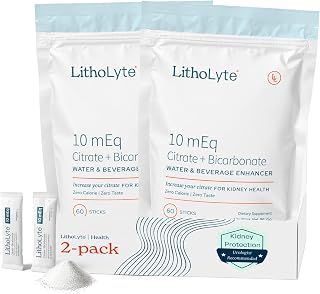 Kidney Health | Water & Beverage Enhancer 10 mEq, Developed by Urologists, 2 Pack (120 Sticks)