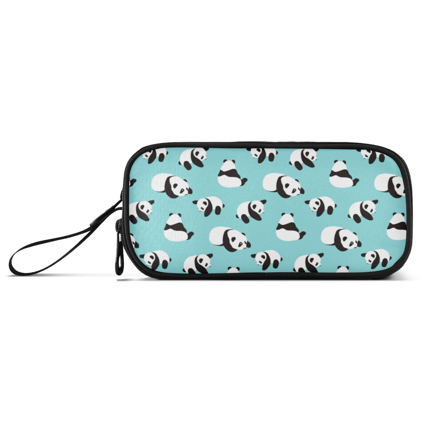 Large Pencil Case, Big Capacity Pencil Bag Pen Pouch Holder 3 Compartments, Cute Panda School Office Supplies Stationery Makeup Bag Storage Organizer for Students Girls Boys Women Men โ image 1