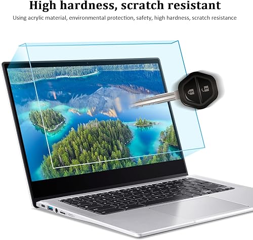 Miniatura 5 de F FORITO Panel protector de pantalla de computadora portátil con bloqueo de luz azul de 15.6 pulgadas, protección ocular, panel acrílico compatible