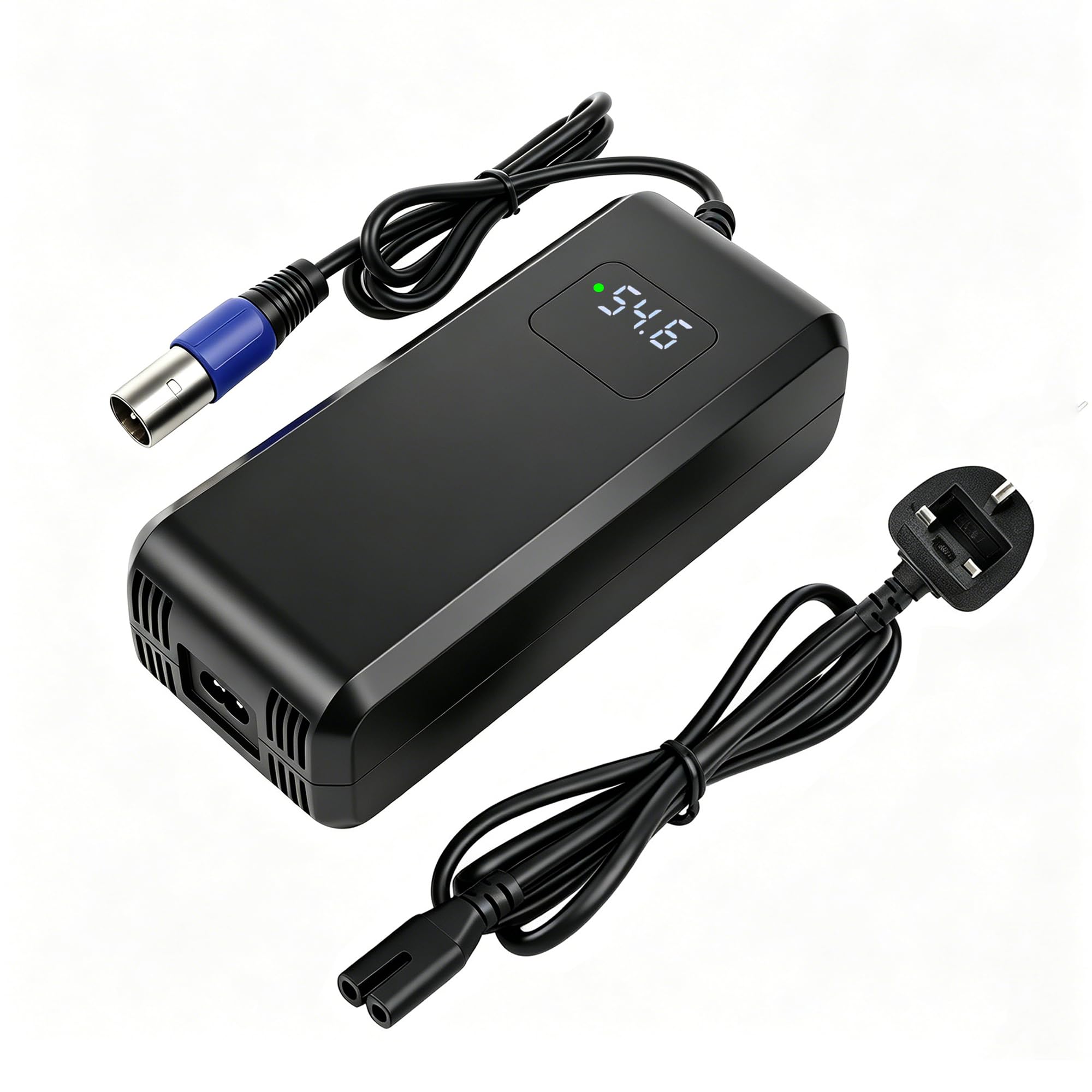 54.6V 4A Charger Compatible with 48V E-Bike and Scooter Lithium Batteries