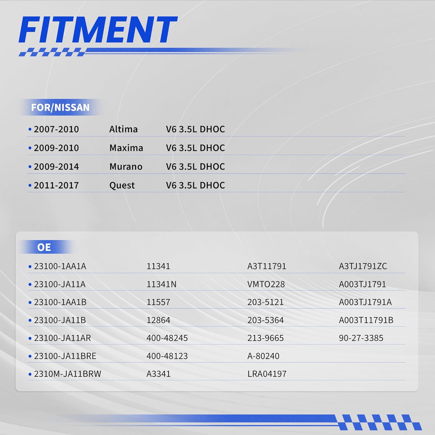 Alternator For/Nissan Murano 2009-2014,Maxima 2009-2014 2016-2020,Quest 2011-2017 3.5L V6, 12V 130Amp CW 7-Groove Pulley Upgraded High Output Alternador 23100-1AA1A