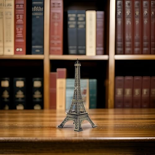 Miniatura 2 de Estatua de la Torre Eiffel de París de metal, 10 pulgadas, réplica de recuerdo (9.8 in)