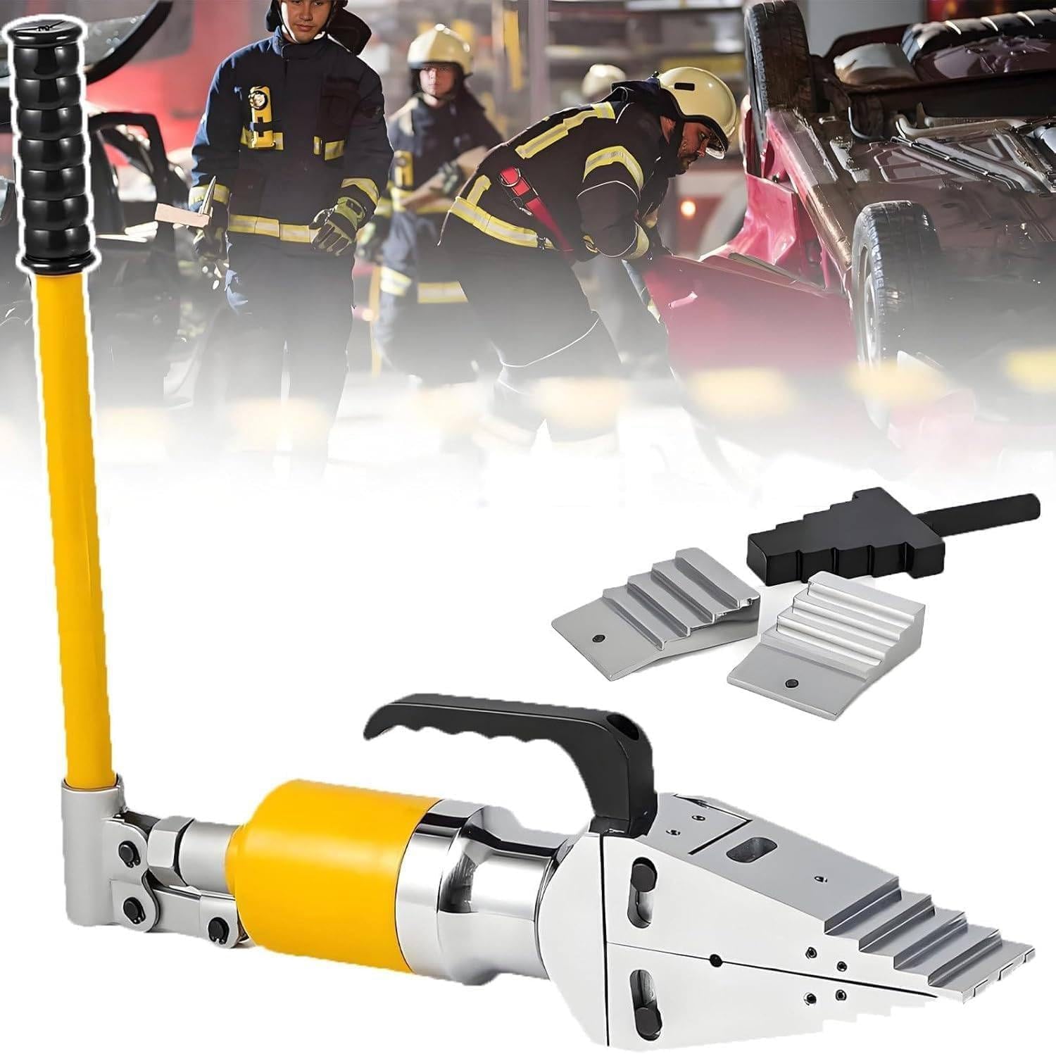 Industrial Flange Separator Tool, Hydraulic Manual Spreader 10T Capacity with 81MM Gap, for Pipe Flange Maintenance and Construction Work