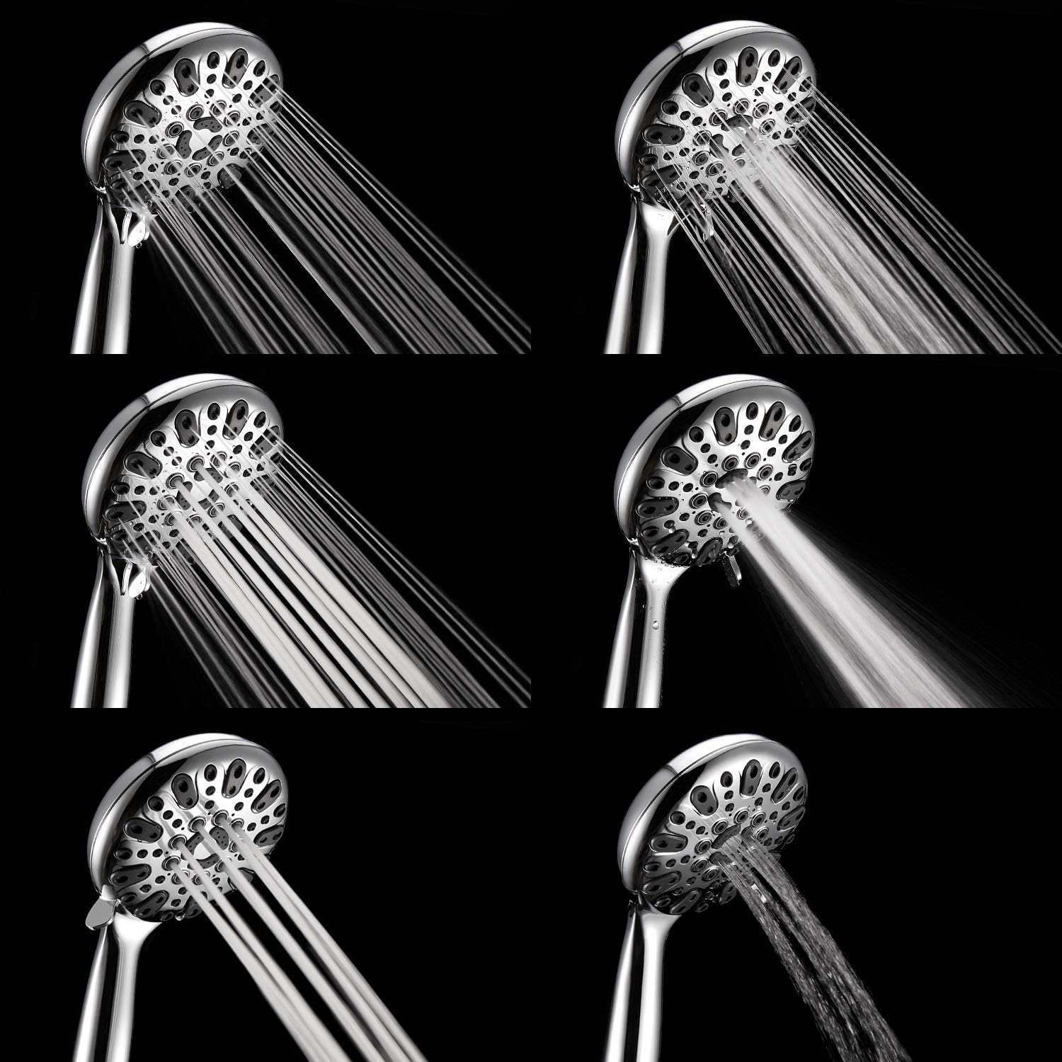 6" Handheld Shower Head Bundle & Couradric 5" Handheld Shower Head