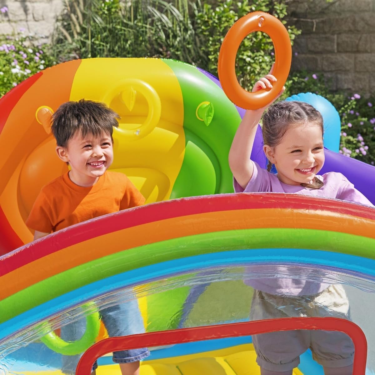 Bestway 1052269Xxx21 Up In Over 69 X 68 X 54 1.75M X 1.73M X 1.37M Hot Air Balloon Bouncer