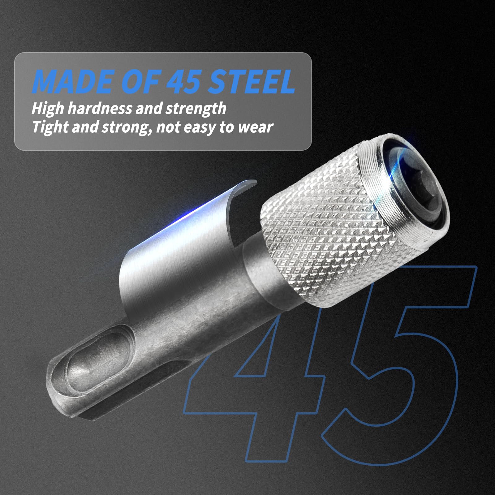 Adattatore Portapunte SDS Plus Avvitatoreper Trapano 6,35mm (1/4'') 2 Pezzi per Punta da Trapano SDS per Convertitore a Codolo Esagonale Adattatore Accessori per Porta Inserti