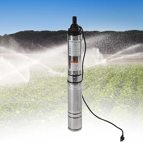 Miniatura 3 de Bomba de pozo Bombas sumergibles 0.37kw 0.5hp Bomba de riego 110v60hz Bomba sumergible de pozo profundo para extraer agua subterránea de pozos