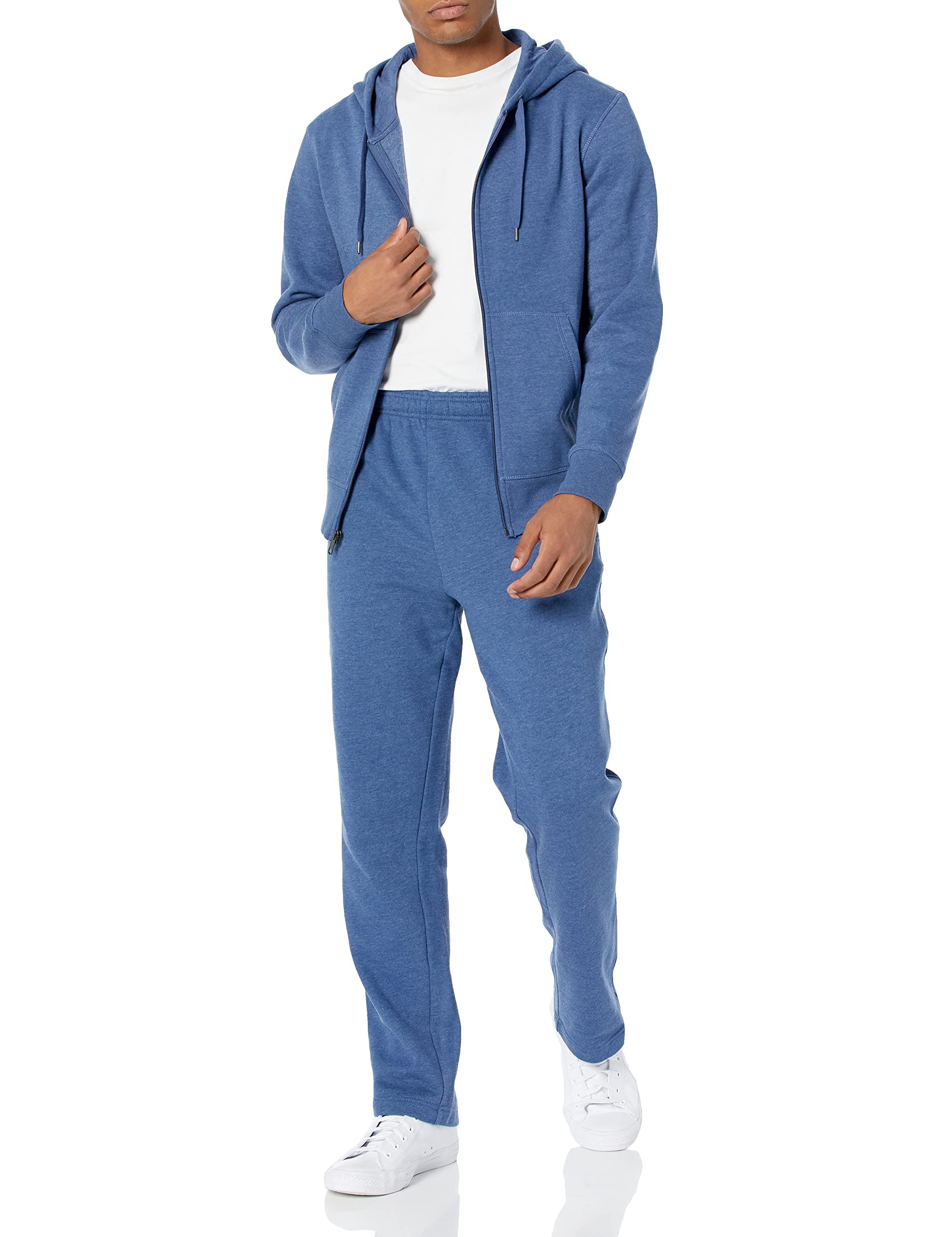 Amazon Essentials Felpa con Cappuccio e Cerniera Integrale in Pile (Disponibile nelle Taglie Big & Tall) Uomo