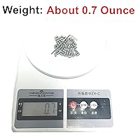 Vista 4 de Juego de 50 tornillos prisioneros 8-32 x 1/4 pulgada de acero inoxidable 304 con cabeza Allen hexagonal y cavidad hexagonal con llave Allen de 5/64