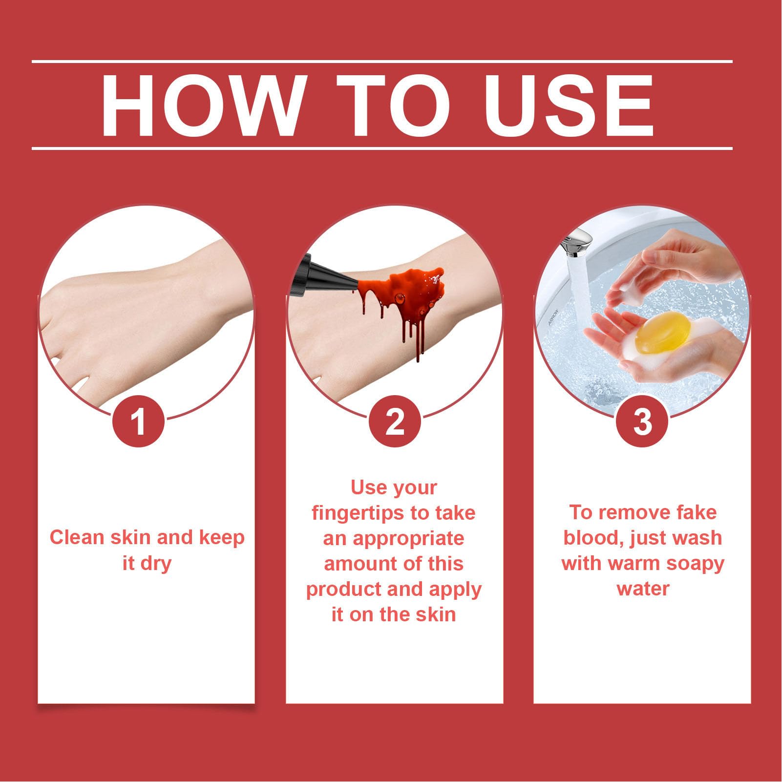 2 PCS Makeup Fake Coagulated Blood Gel, Washable Effects Fake Blood, Create Lifelike Appearance | Sticky Texture Makeup Stage Blood for Festivities 50g