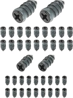 Zlirfy 40Pcs Tire Repair Rubber Nail,Vacuum Tire Repair Kits Spiral Rubber Nails,Self-Service Tire Repair Rubber Screws Fast Tool,Tires Quick Puncture Repair Tools