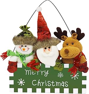 Christmas Sign Rustic Merry Snowman Door Sign Outdoor indoor hristmas decor Wooden Christmas Decorations With Christmas la...