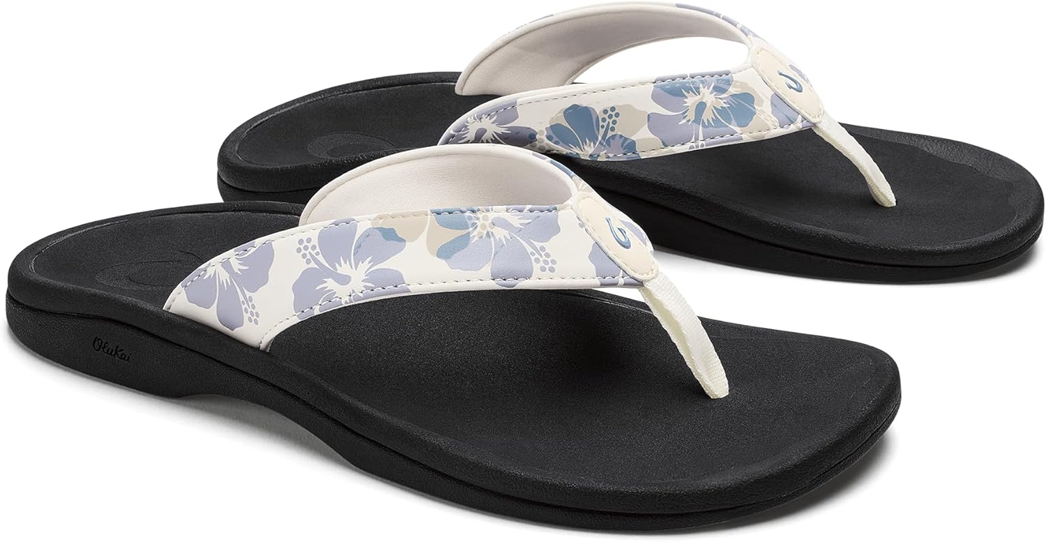 OLUKAI Ohana Women's Beach Sandals, Water Resistant Flip Flops, Arch Support & Comfort Fit, Lightweight & Durable,