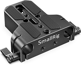 SMALLRIG 15mm LWS Baseplate, Base Plate with 15mm Clamp Rod for Camera – 1674