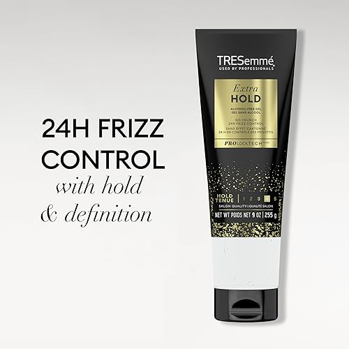 Miniatura 7 de TRESemmé Gel para el cabello Extra Hold No Crunch 24H Control de encrespamiento sin alcohol 5 oz