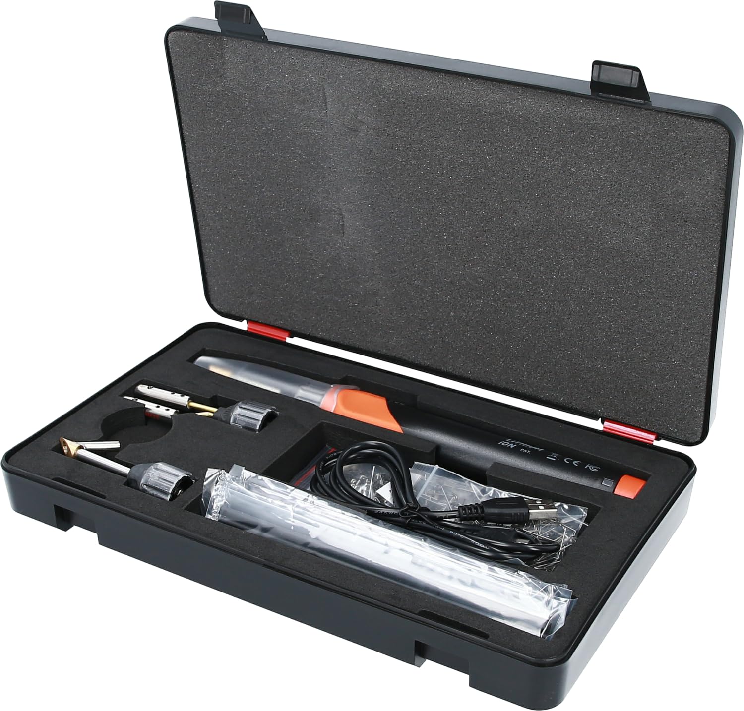KS Tools 150.1010 Zestaw akumulatorowych narzędzi do naprawy plastiku, 134-szt