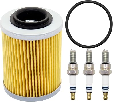 420956123 CR8EB Oil Filter w/O-Ring Spark Plug Fit For Sea-Doo Spark 900
