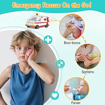 Comfytemp Kids Ice Packs for Boo Boo, Small Gel Ice Pack Injuries Reusable