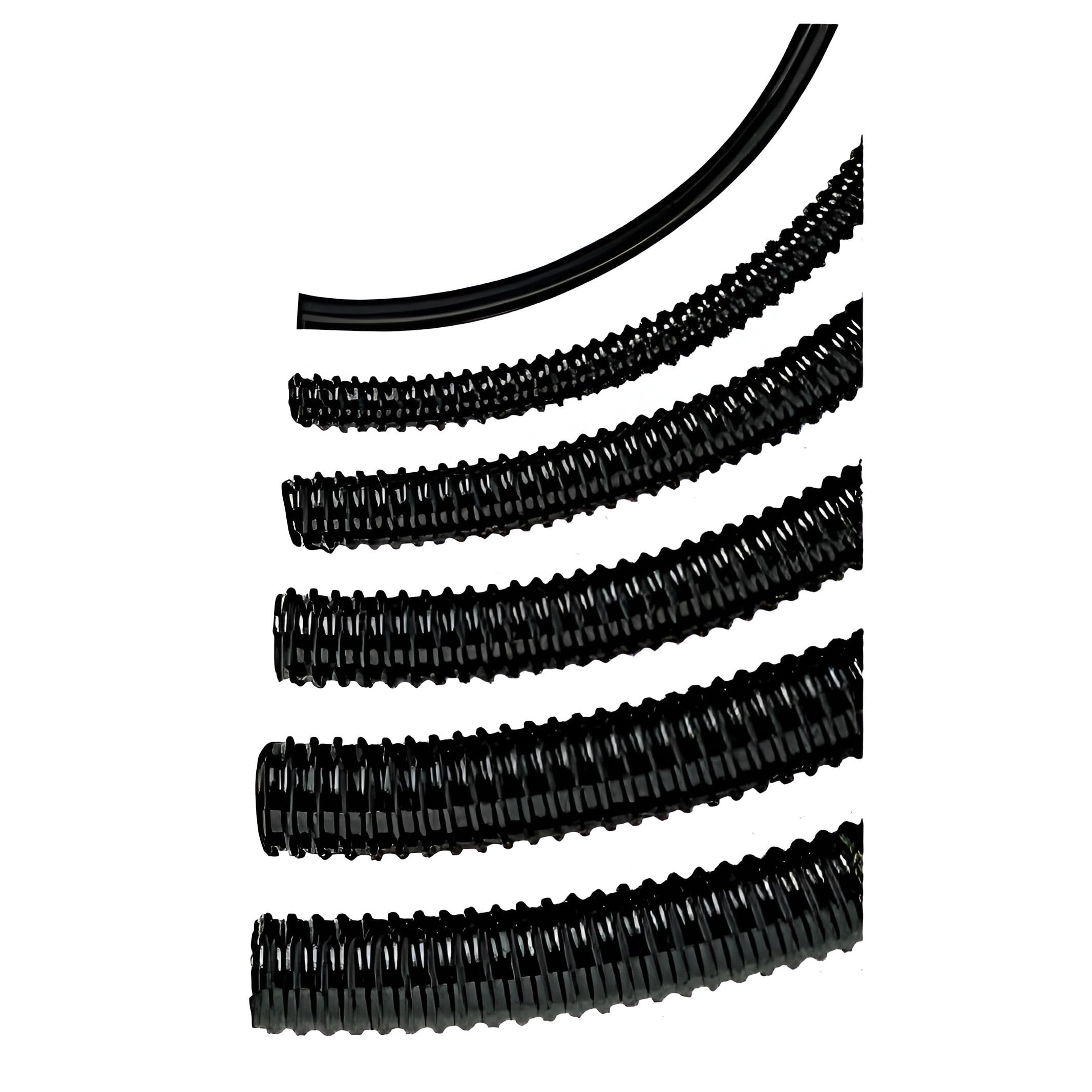 Primrose Black Ribbed Tubing Hose For Water Features And Fountains 1M