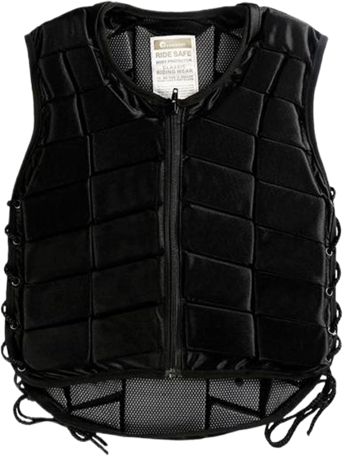 Horse Riding Vest Safety Protective Shock Absorption Armor Vest with Zipper Adjustable Strap Soft & Breathable Equestrian for Women Boys Girls Children, Style 1.Sporting Goods.