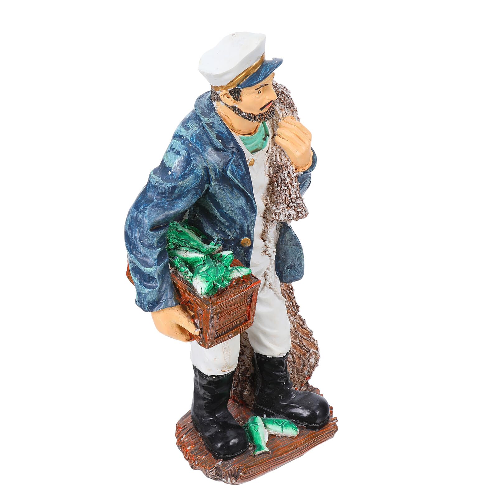 Figurine de marin miniature en résine : déco de style méditerranéen