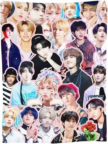 Miniatura 3 de Manta para niños callejeros, Han Ji Sung, suave y cómoda, manta de lana para decoración de sofá, oficina, coche, hogar, acogedora felpa, camping,