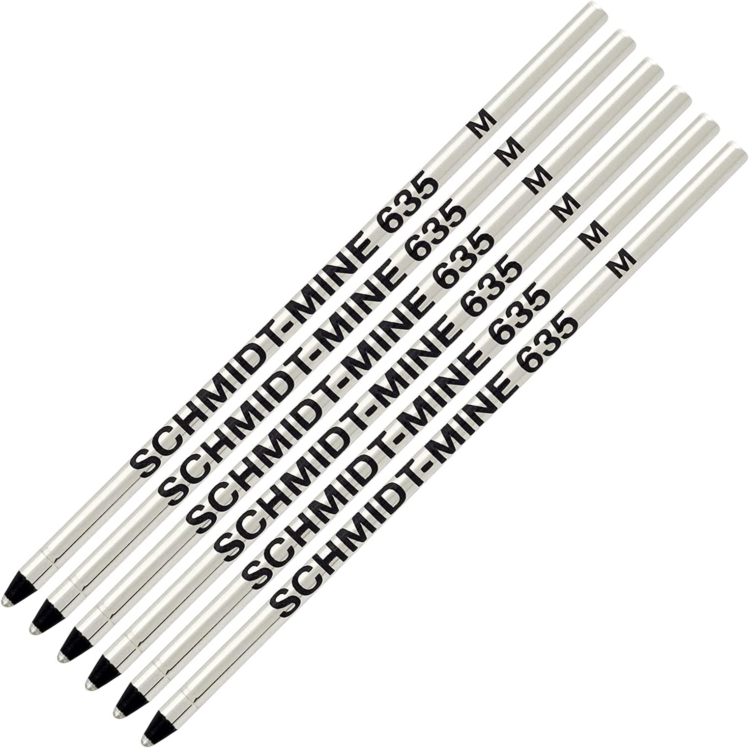Schmidt Mini Ball Pen Refill - 6 Pack - Black