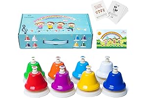 Rainbow Diatonic Hand Bells for Kids by Pat Bells