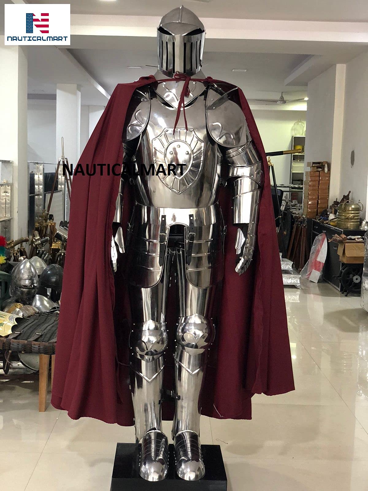 Nautical-Mart Medieval Knight Battle Ready Suit of Armor Reenactment Wearable Halloween Costume (Only Javelin)