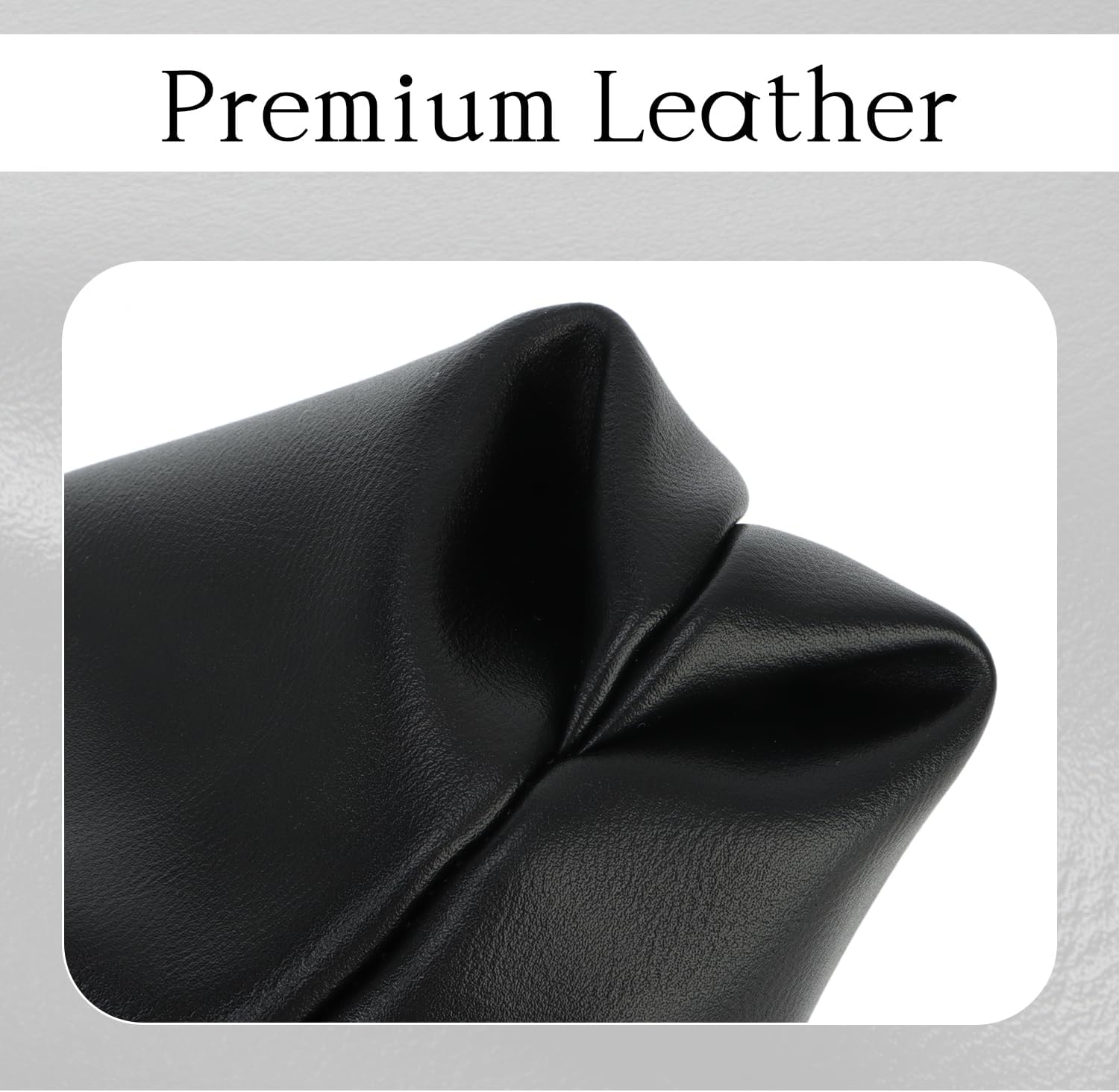 Oweisong Soft Leather Clutch Purse for Women Silver Cloud Evening Handbag Ruched Dumpling Bag for Vacation Party - Image 5