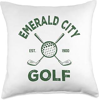Wizard of Oz Emerald City Golf Player Costume Halloween Throw Pillow