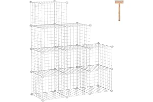C&AHOME Universal Wire Cube Storage for Home & Office Organization