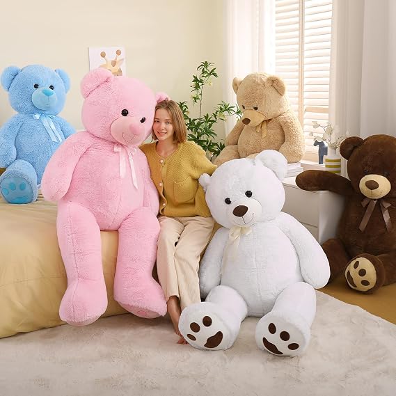 Tezituor Giant Teddy Bear Stuffed Animals Express Your Love, Blue, 5 Feet