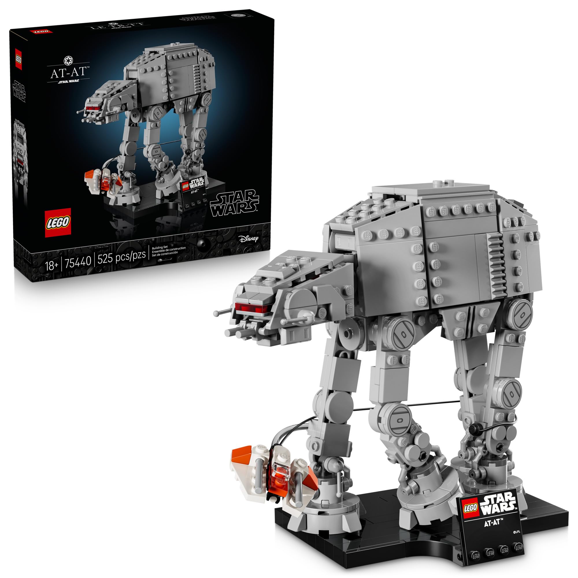 LEGO Star Wars at-at Walker Building Set for Adults, Ages 18+ - Collectible & Room Decor for Office, Bedroom, or Book Shelf - Activity for Men, Women,