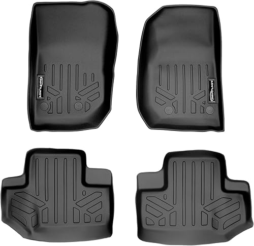 Vista 45 de MAXFLOORMAT tapetes para piso y revestimiento para caja MAXTRAX para Grand Cherokee (2013-2016) color negro.