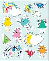 Vista 16 de Carson Dellosa Creatively Inspired 72 Calcomanías Motivacionales para Niños, 6 Hojas de Incentivos Arcoíris con Afirmaciones Positivas para Premios