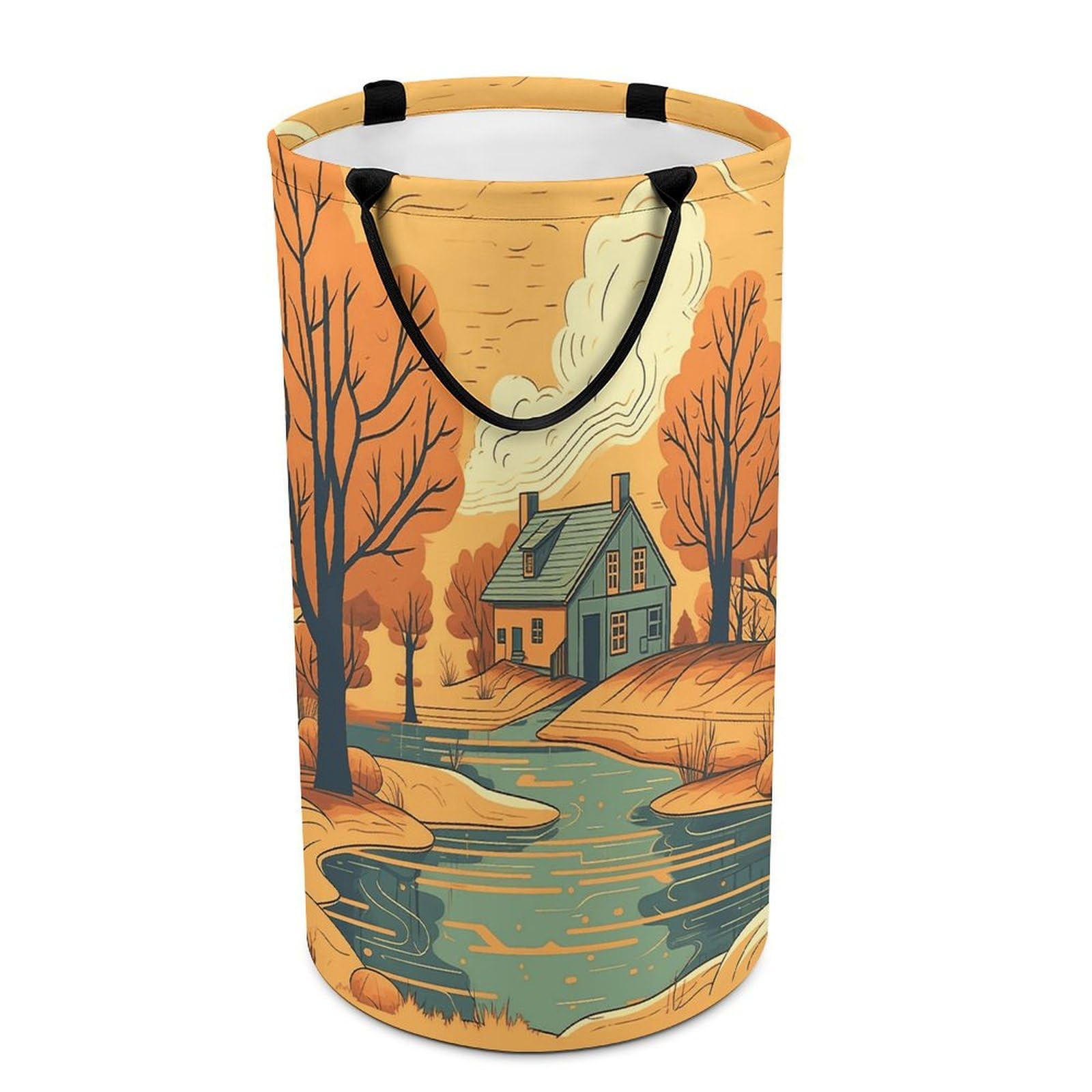 Panier à linge pliable anti encombrement pour placard de dortoir étudiant